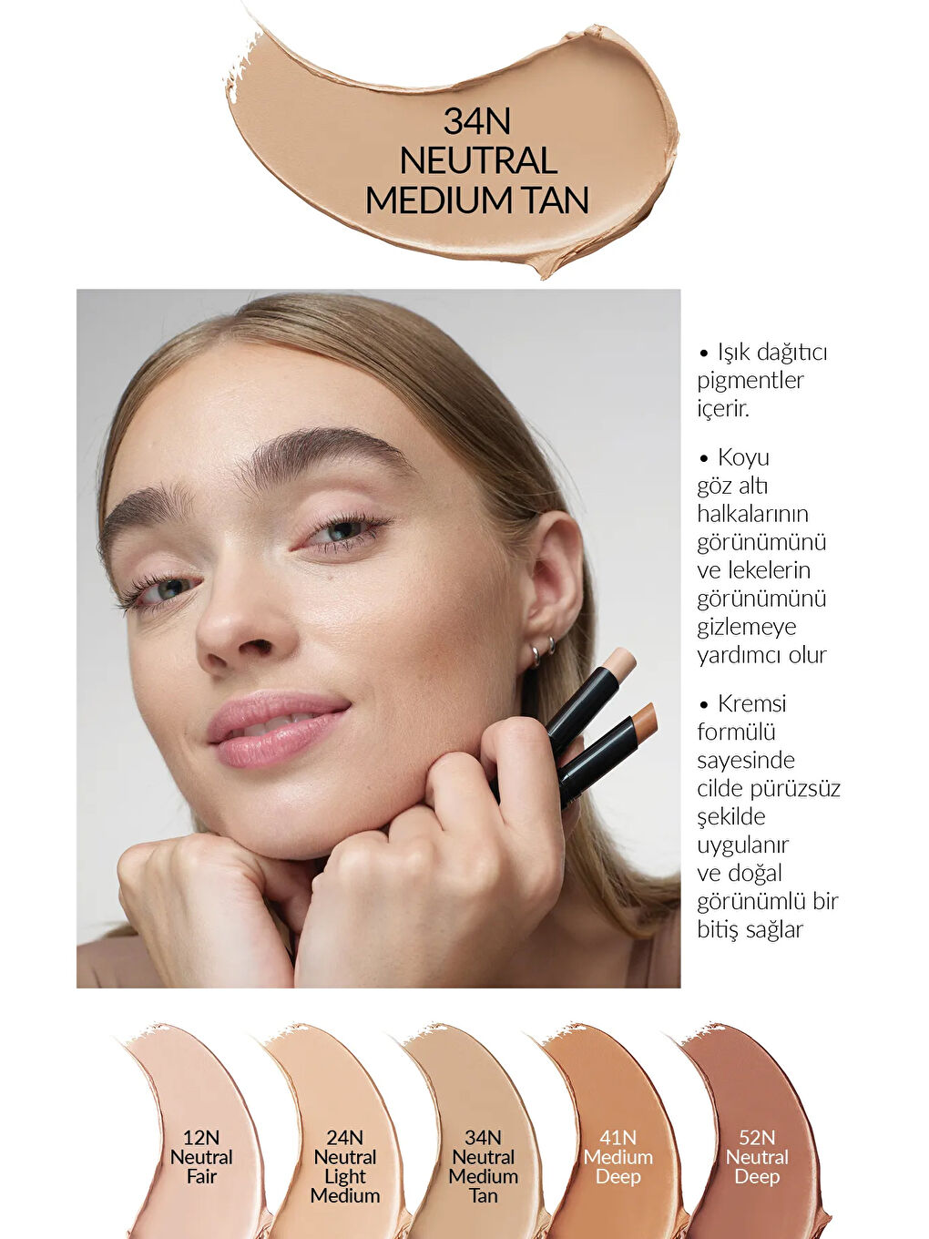 Concealer Stick Kapatıcı Medium - 34N-2