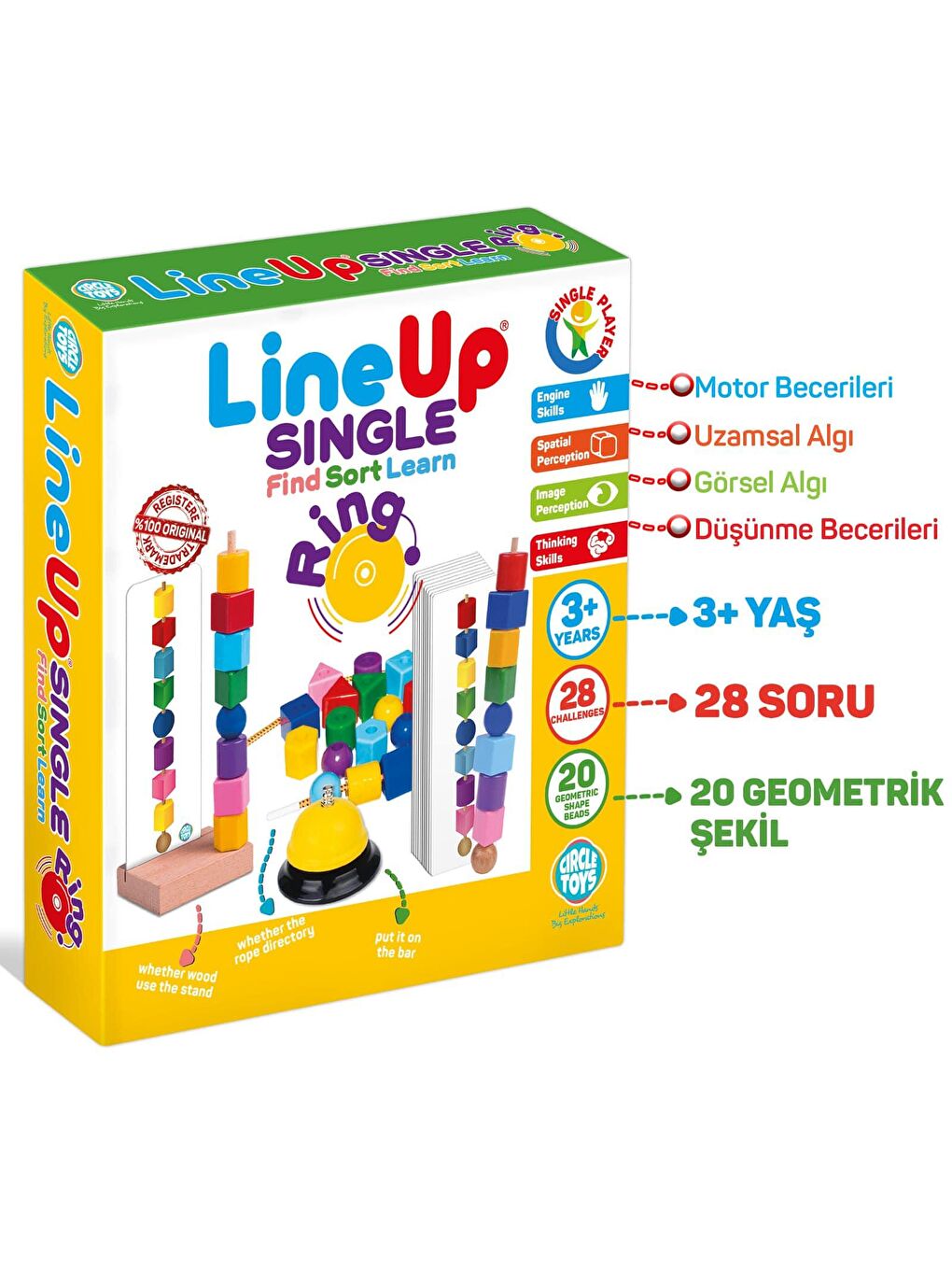 Circle Toys Karışık Line Up Single Ring - 2