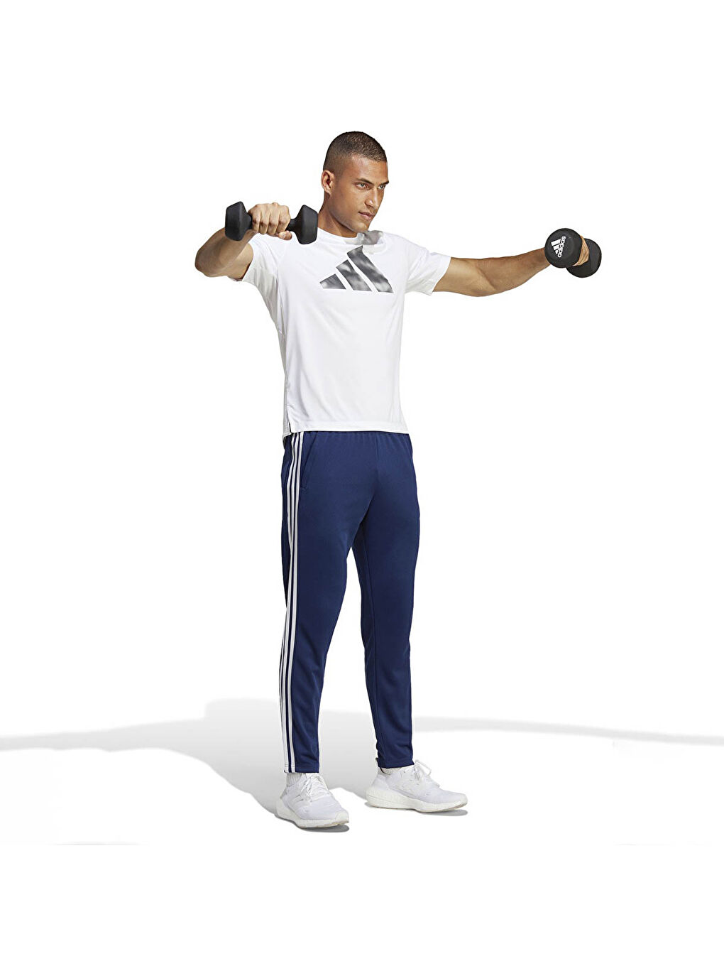 Training Essentials Base 3 Stripes Erkek Lacivert Eşofman Altı-1