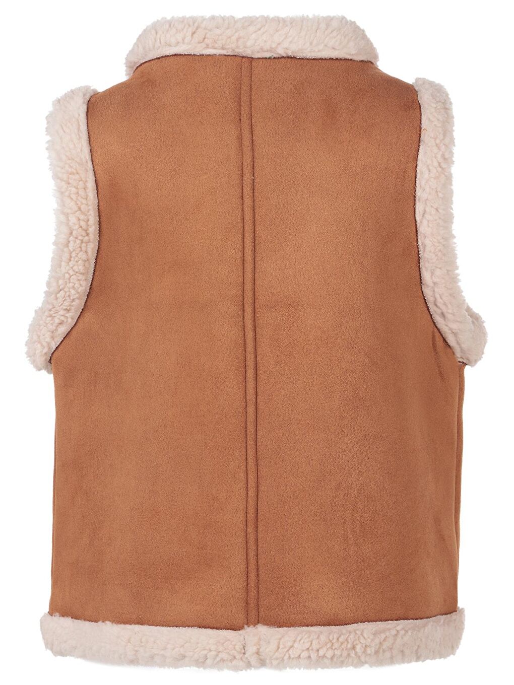 Girls 6-9 Yaş Yelek - Kahverengi 6-7 Yaş-1