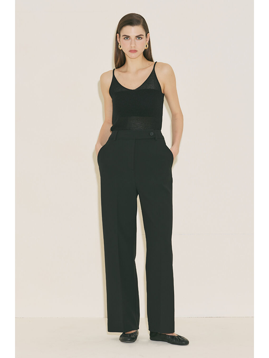 Straıght Klasik Pantolon Siyah