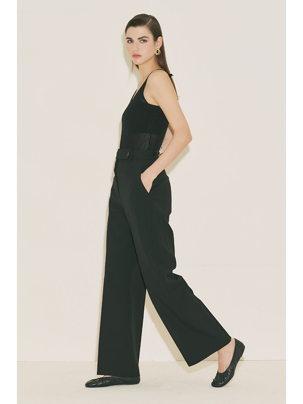 Straıght Klasik Pantolon Siyah-4