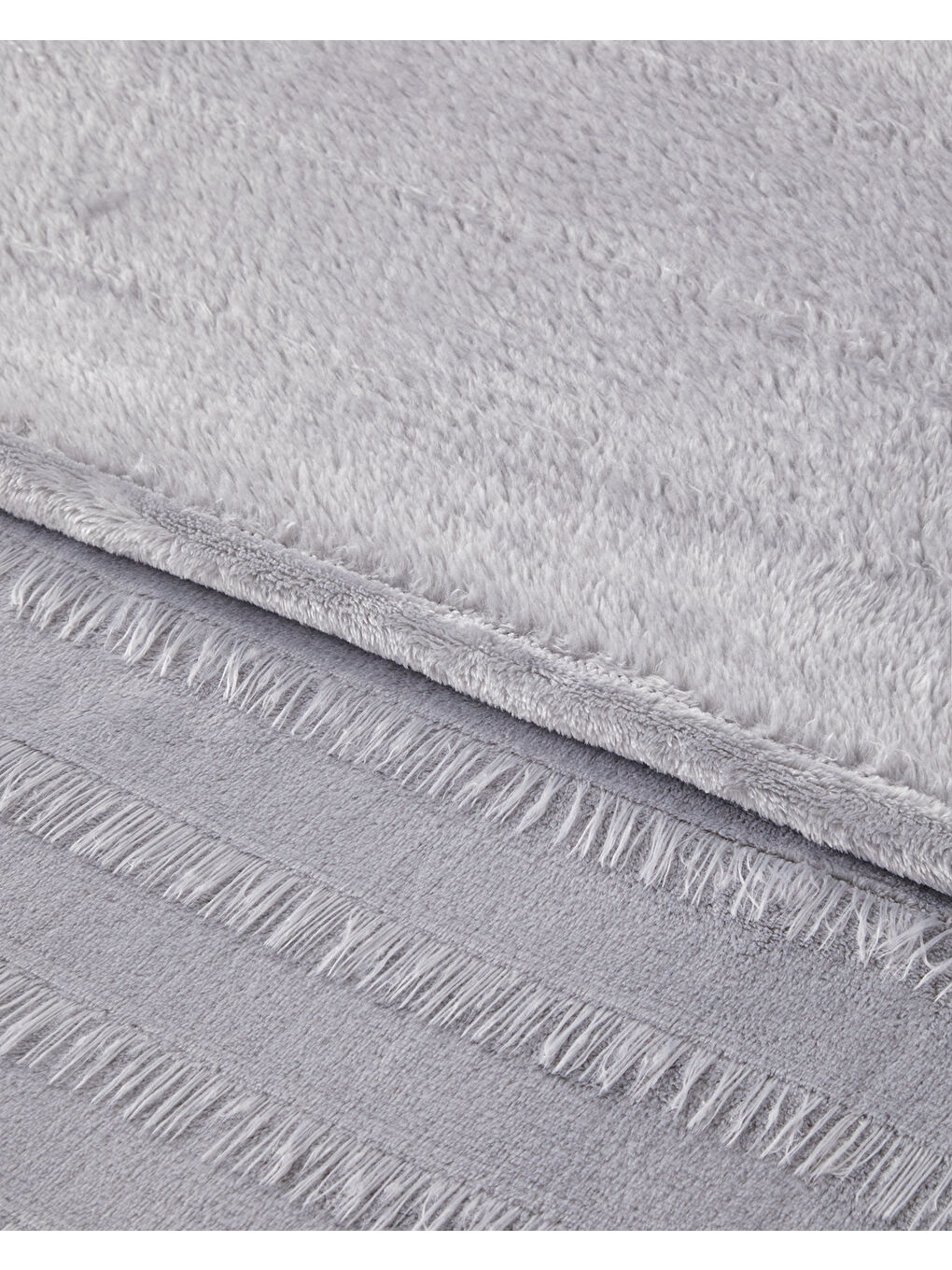 Tassel Dream Supersoft Çift Kişilik Battaniye 200x220 cm Gri-1