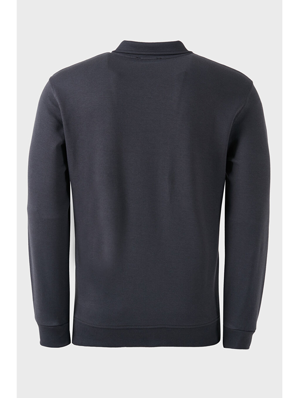 Buratti Antrasit Pamuklu Regular Fit Yarım Fermuarlı Polo Yaka Erkek Sweat 5905789 - 2