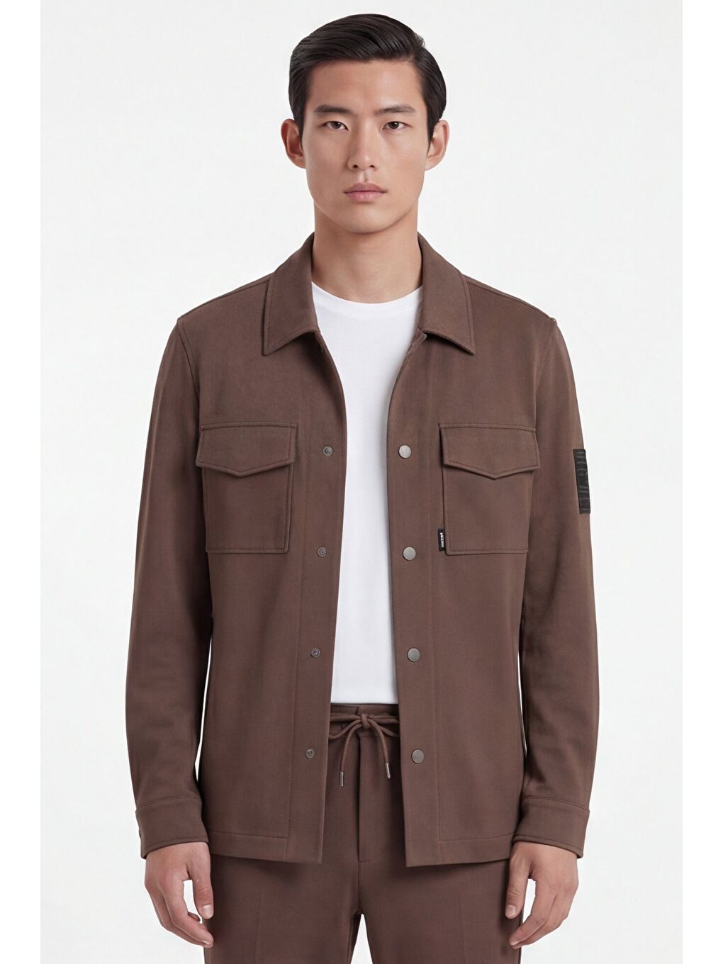 Kahverengi Açık Kahve Bomber Suit-1