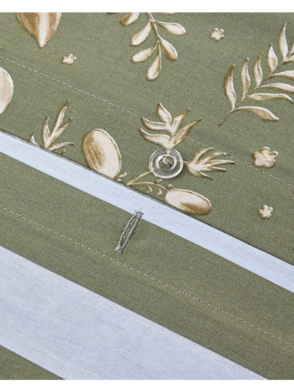 Florish Pamuk Çift Kişilik Nevresim Takımı 200x220 cm Yeşil-6