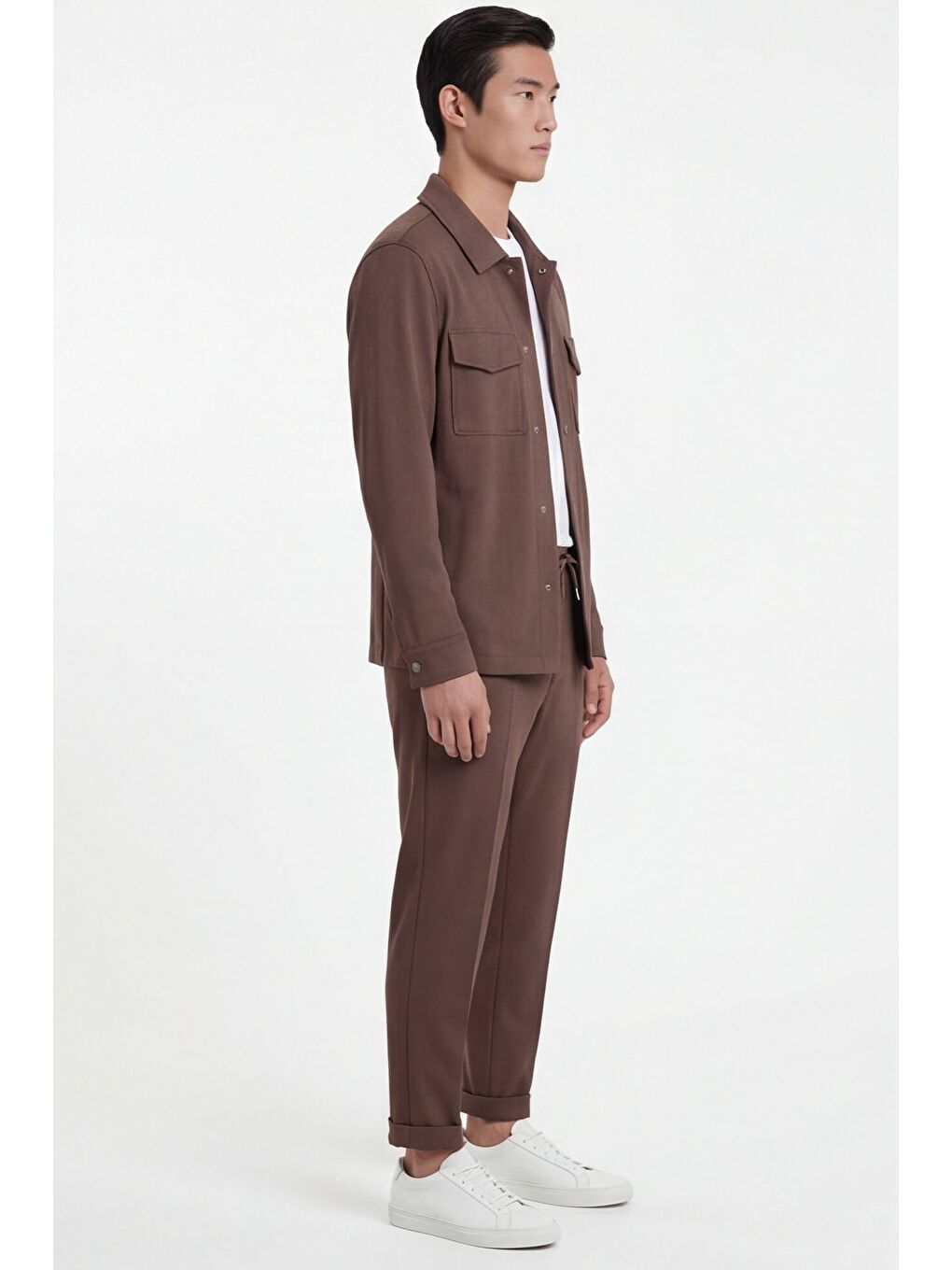 Kahverengi Açık Kahve Bomber Suit-2