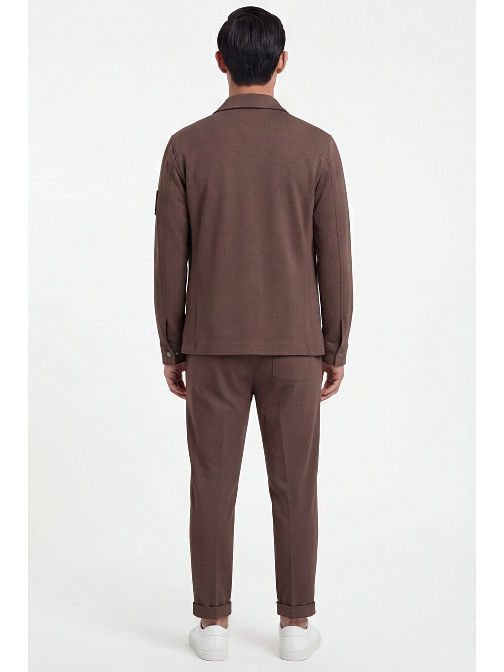 Kahverengi Açık Kahve Bomber Suit-3