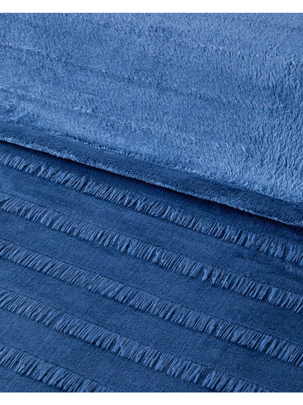 Tassel Dream Supersoft Çift Kişilik Battaniye 200x220 cm Lacivert-1