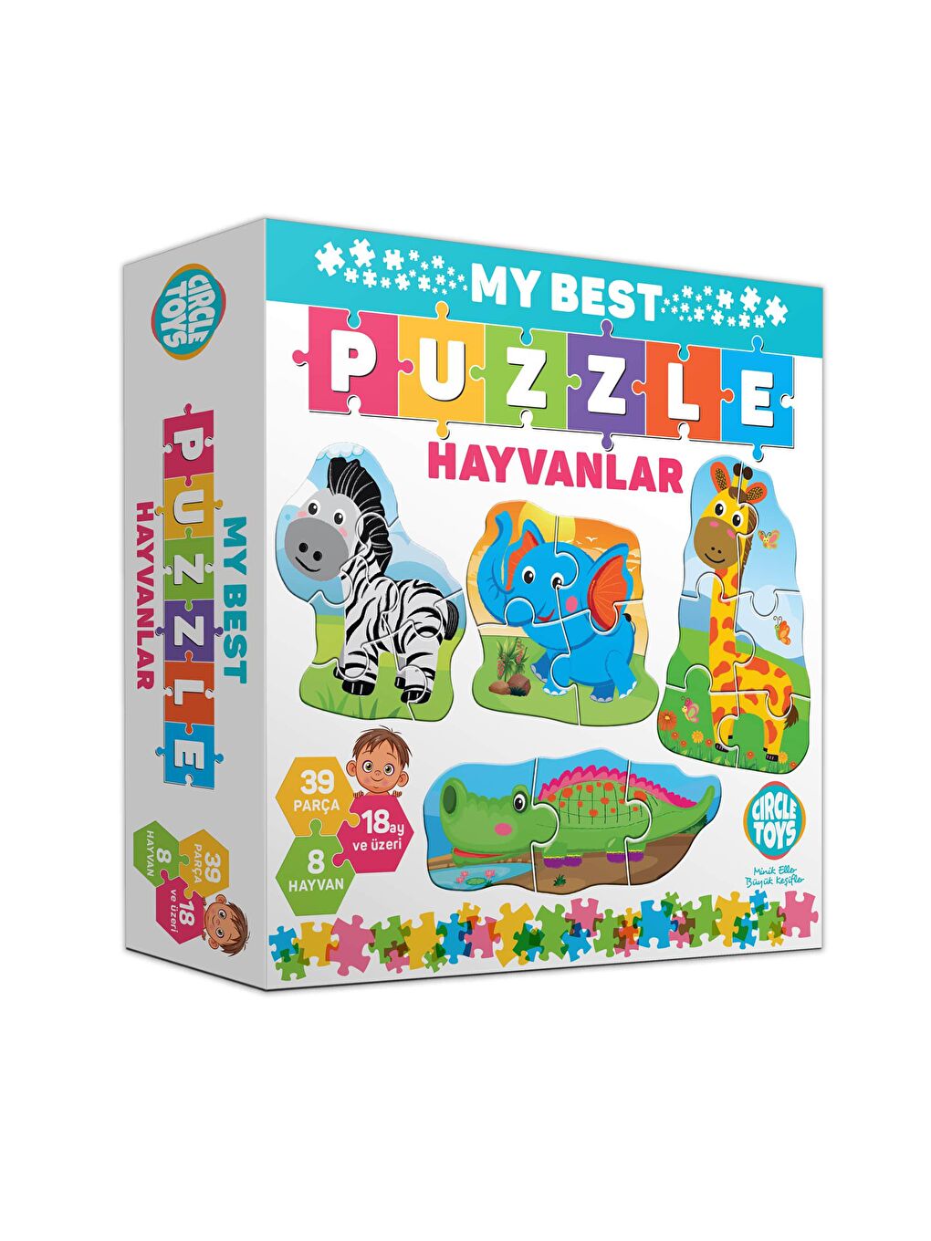 Circle Toys Karışık My Best Puzzle Hayvanlar - 1