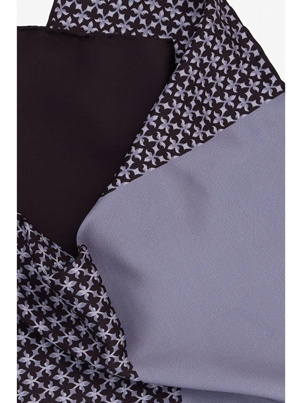 Erkek Siyah-Gri Desenli Mendil-2