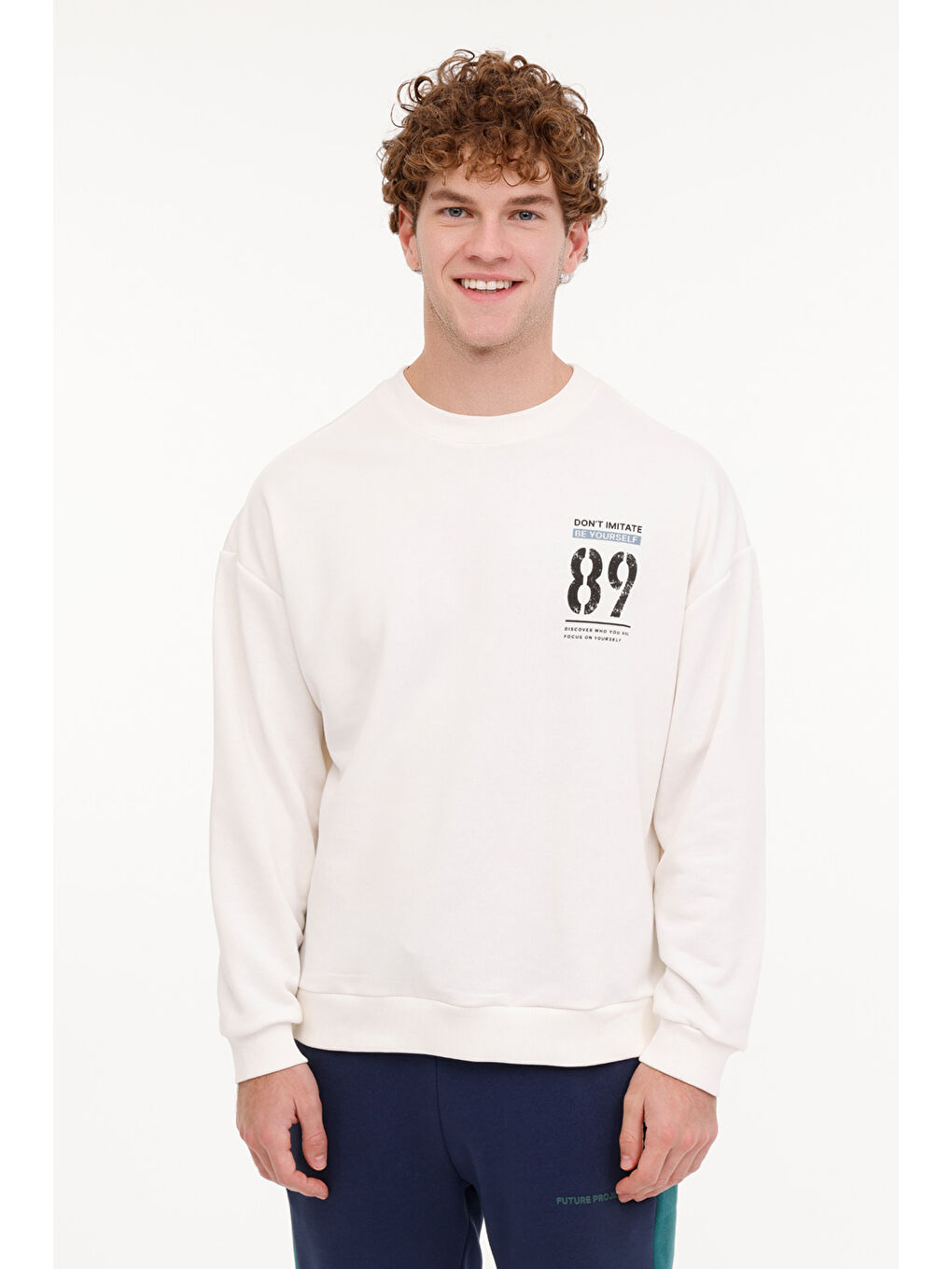 Bej ML DOLF 16ES302 4PR  Erkek Sweatshirt