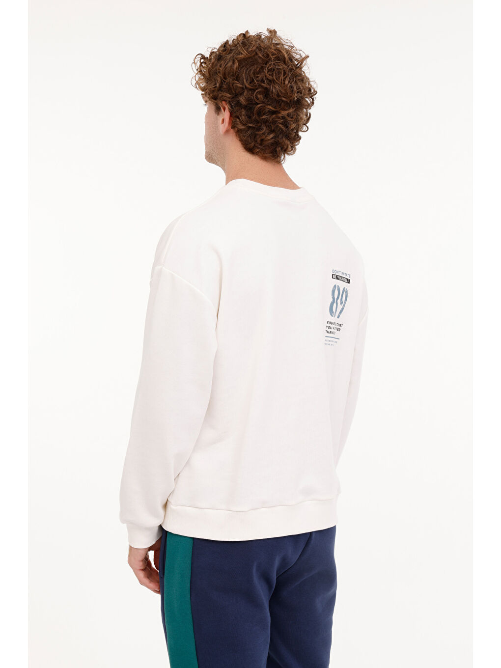 Bej ML DOLF 16ES302 4PR  Erkek Sweatshirt-1