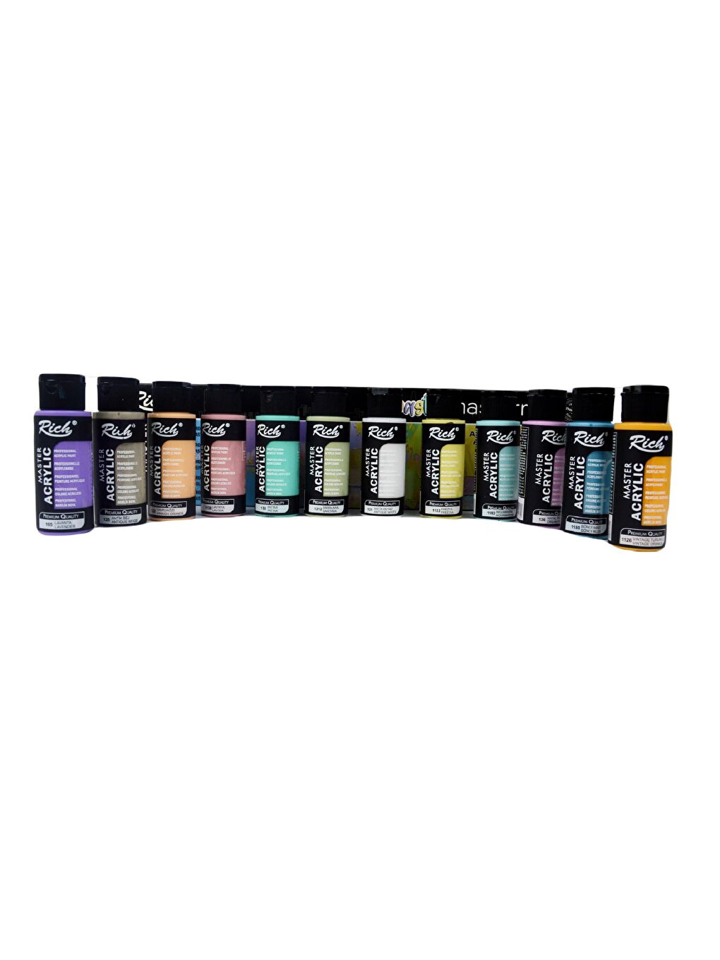 Mastermix Akrilik Boya 60 cc 12 Canlı Renk + 12 Pastel Renk-1