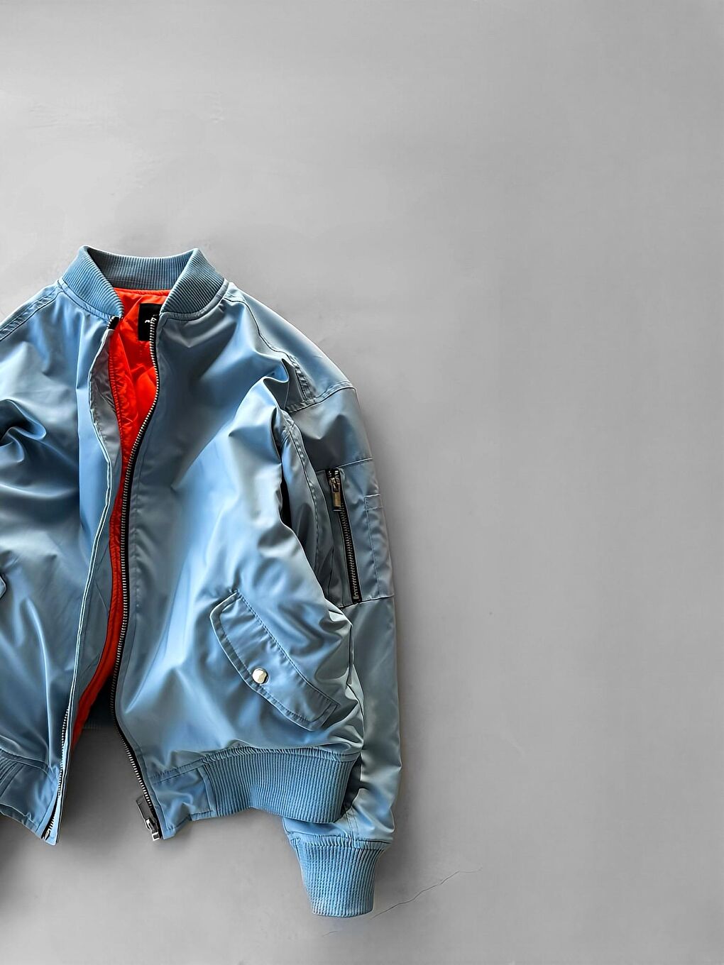 Abluka Online Erkek Basic Bomber Ceket Mavi - 4