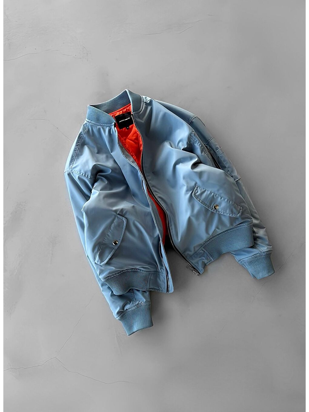 Abluka Online Erkek Basic Bomber Ceket Mavi - 5