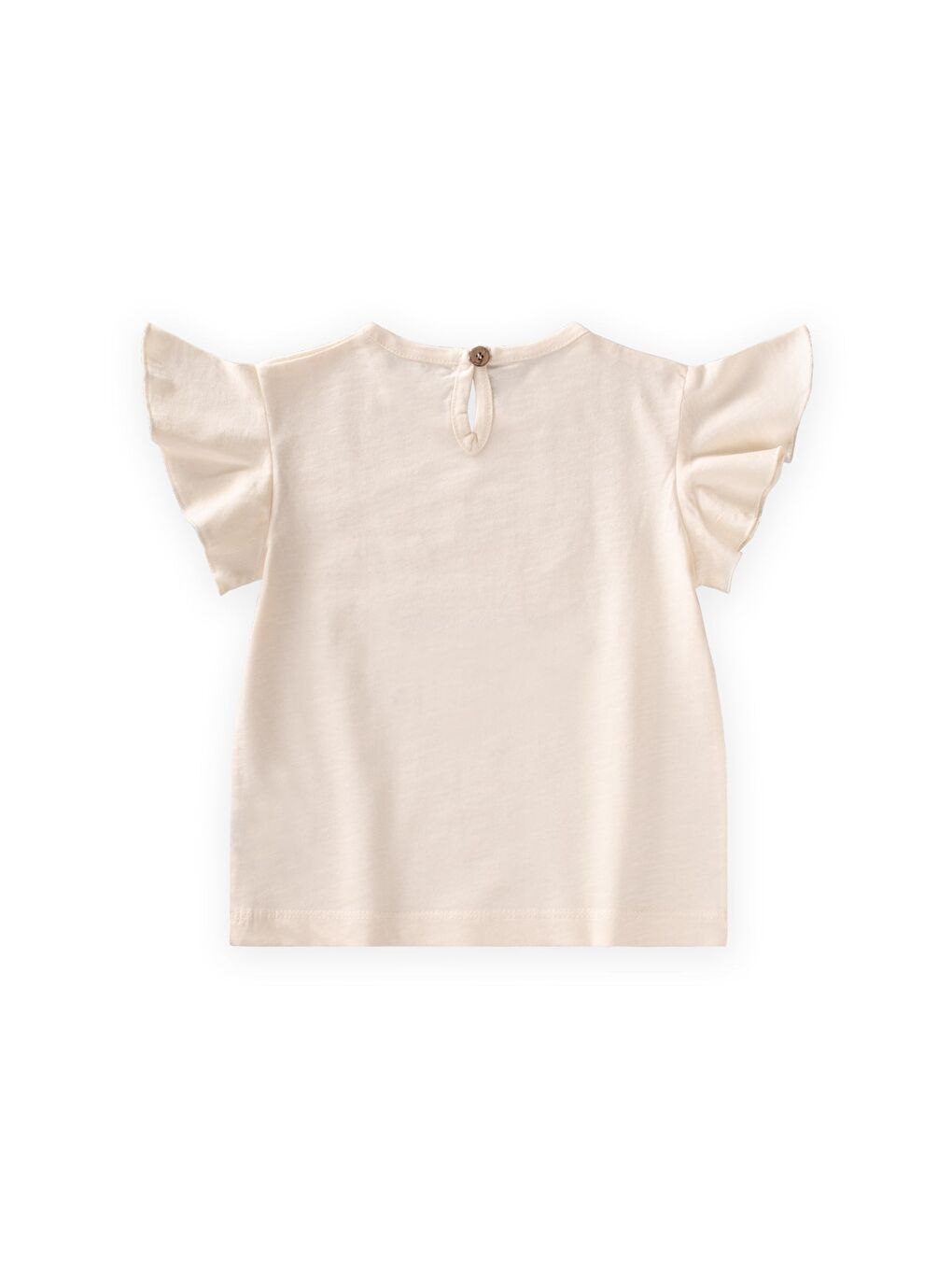 Pullu T-Shirt 1-10 Yaş Ekru-1