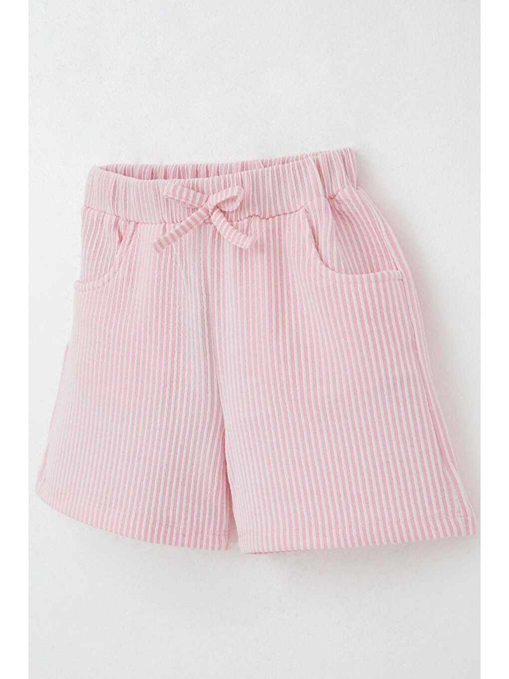 Kız Çocuk Şortlu Takım Deniz Kabuğundaki İnci Işıltısı Ekru (5-8 Yaş)-6