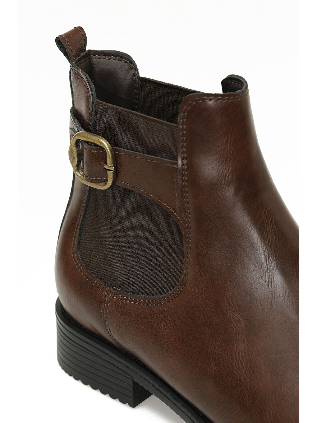 Kahverengi 324072.Z 4PR Taba Kadın Düz Bot-6