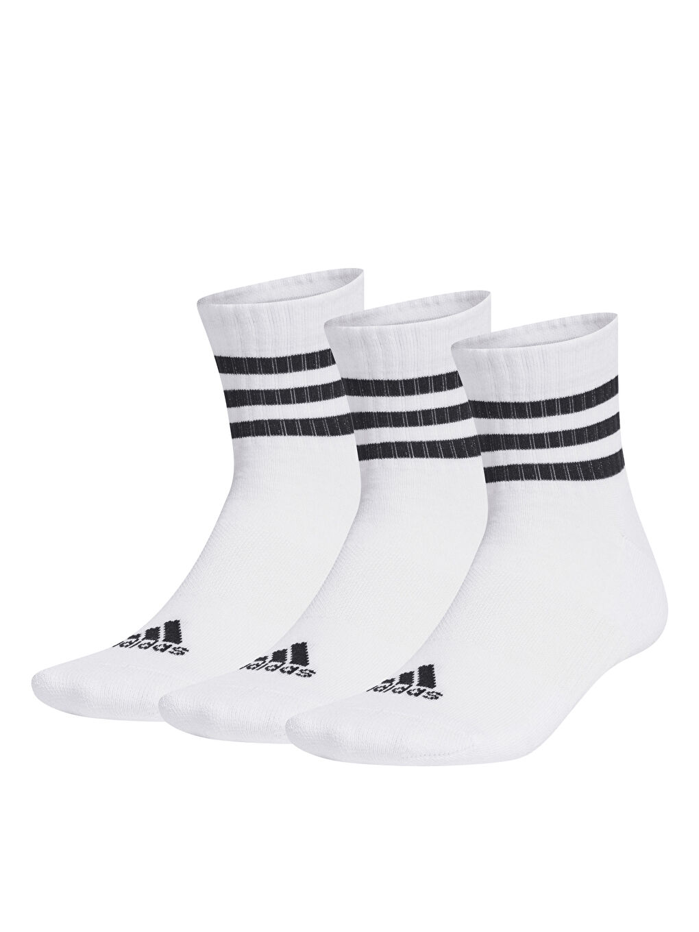 3S C Spw MID 3P Unisex Beyaz Çorap