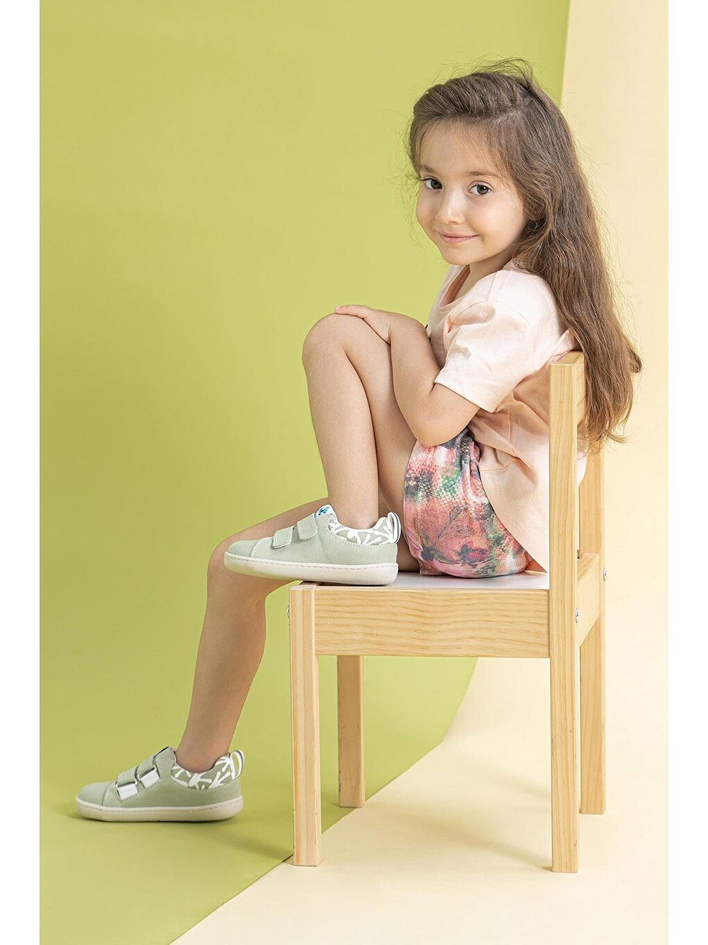 Turkuaz Smart Walker Recycled Canvas Eco Su Yeşili Barefoot Çocuk Ayakkabı-3