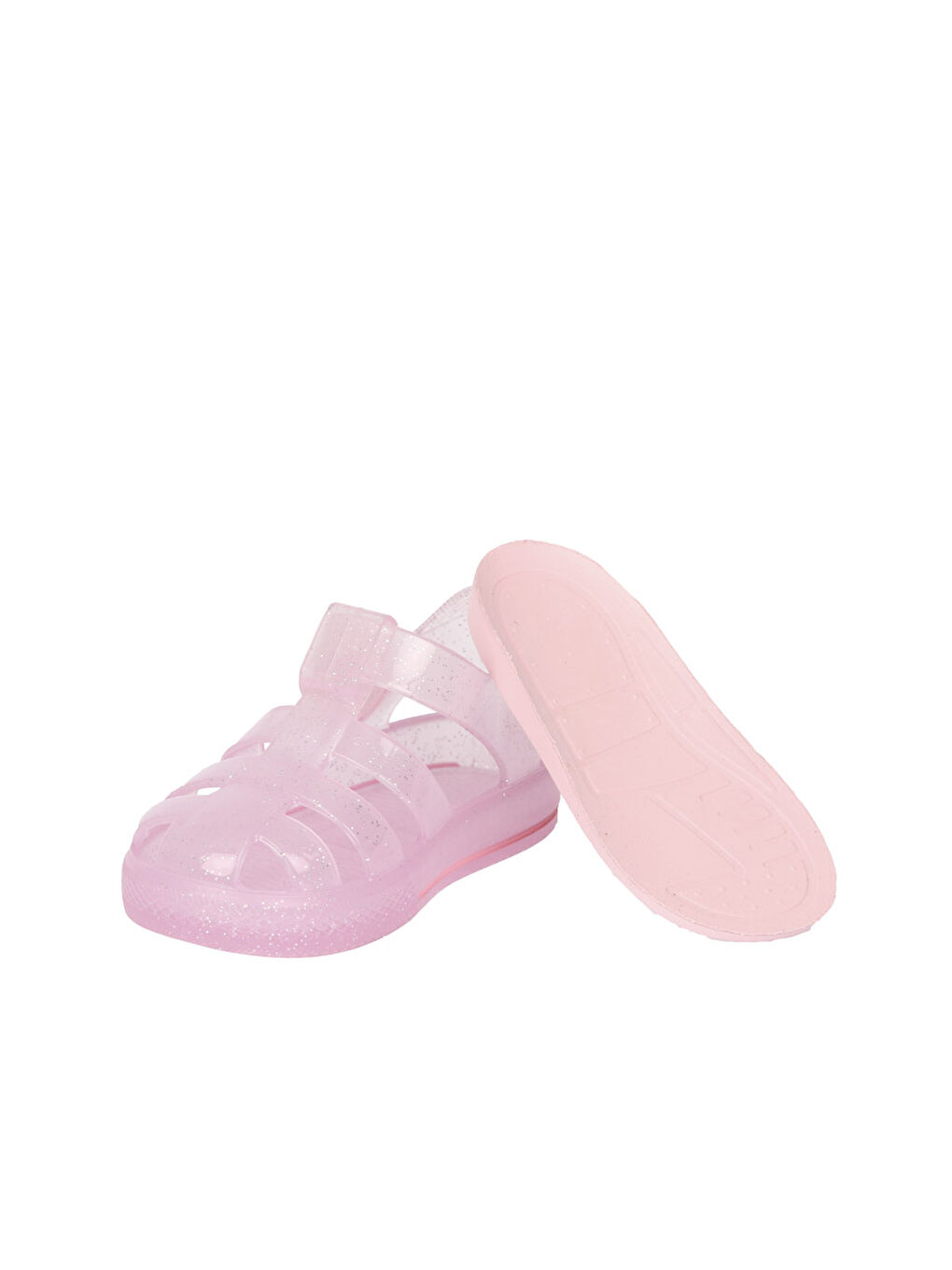 Pembe Kız Bebek Sandalet S10265 STAR GLITTER 049-Cr. Purpurina rosa 24-26-5