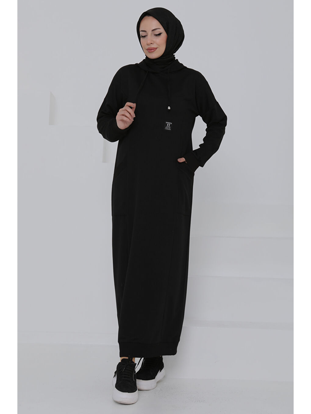 Cepli Armalı Elbise Siyah - 27048-5