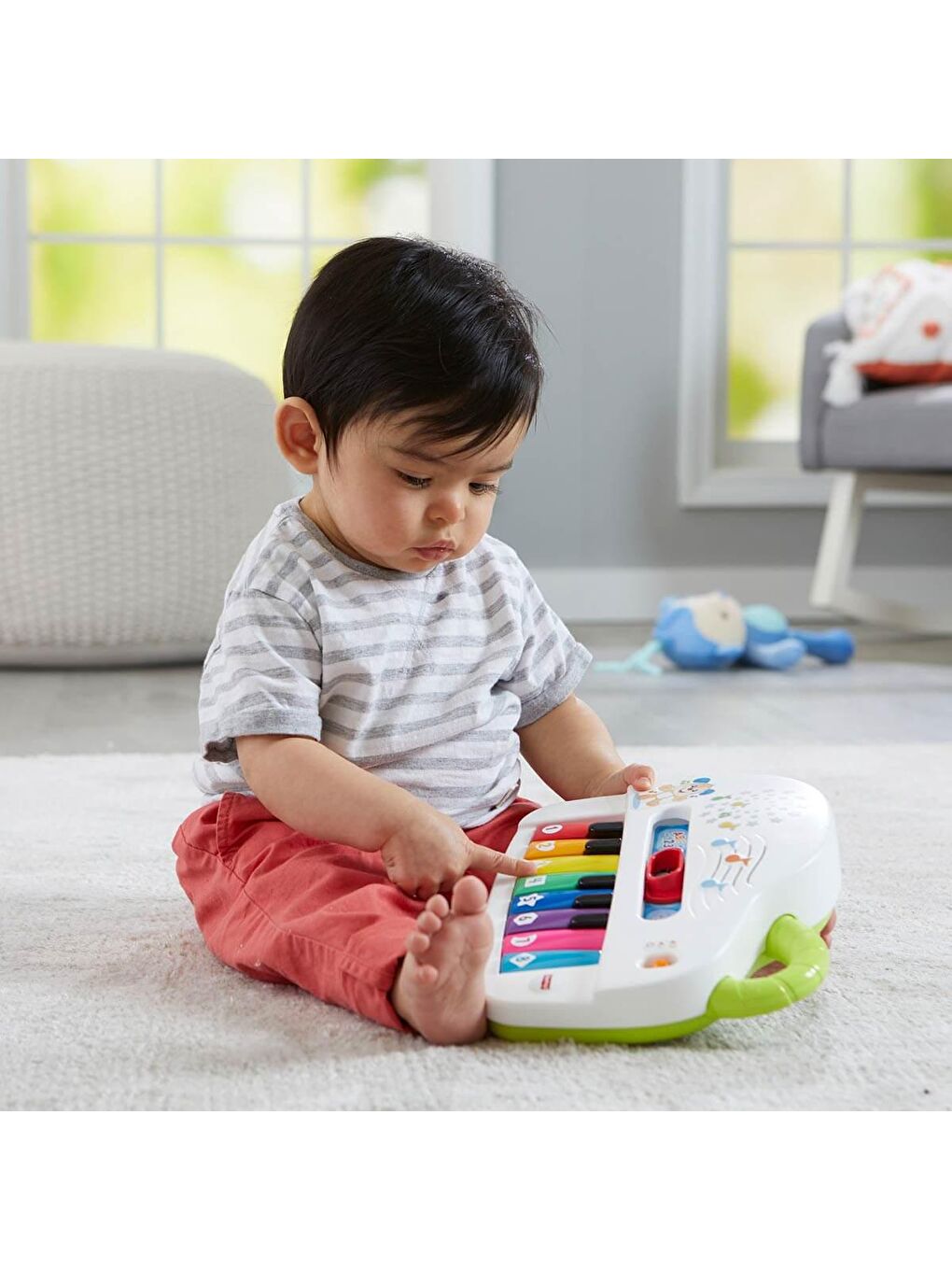 FISHER PRICE Renksiz Eğlen ve Öğren Işıklı ve Eğlenceli Oyuncak Piyano GTW20