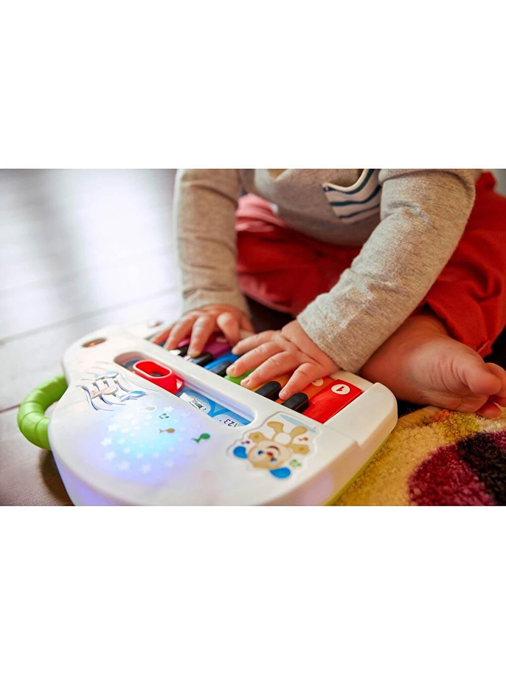 FISHER PRICE Renksiz Eğlen ve Öğren Işıklı ve Eğlenceli Oyuncak Piyano GTW20 - 1