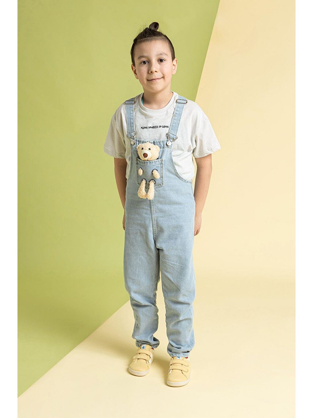 Smart Walker Recycled Canvas Eco Sarı Barefoot Çocuk Ayakkabı-3