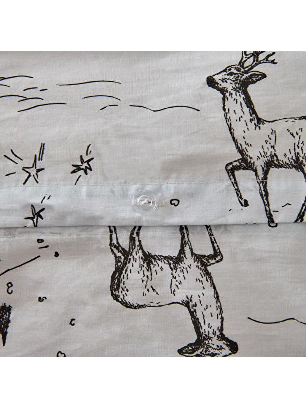 Siyah Soft Pacha Çift Kişilik Nevresim Takımı - Mavi / Antrasit-3