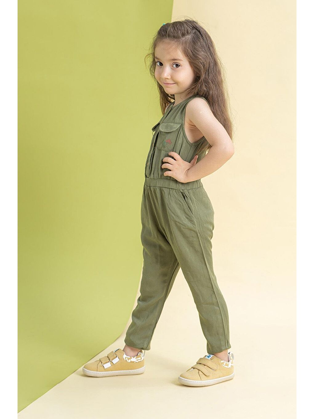 Smart Walker Recycled Canvas Eco Sarı Barefoot Çocuk Ayakkabı-4