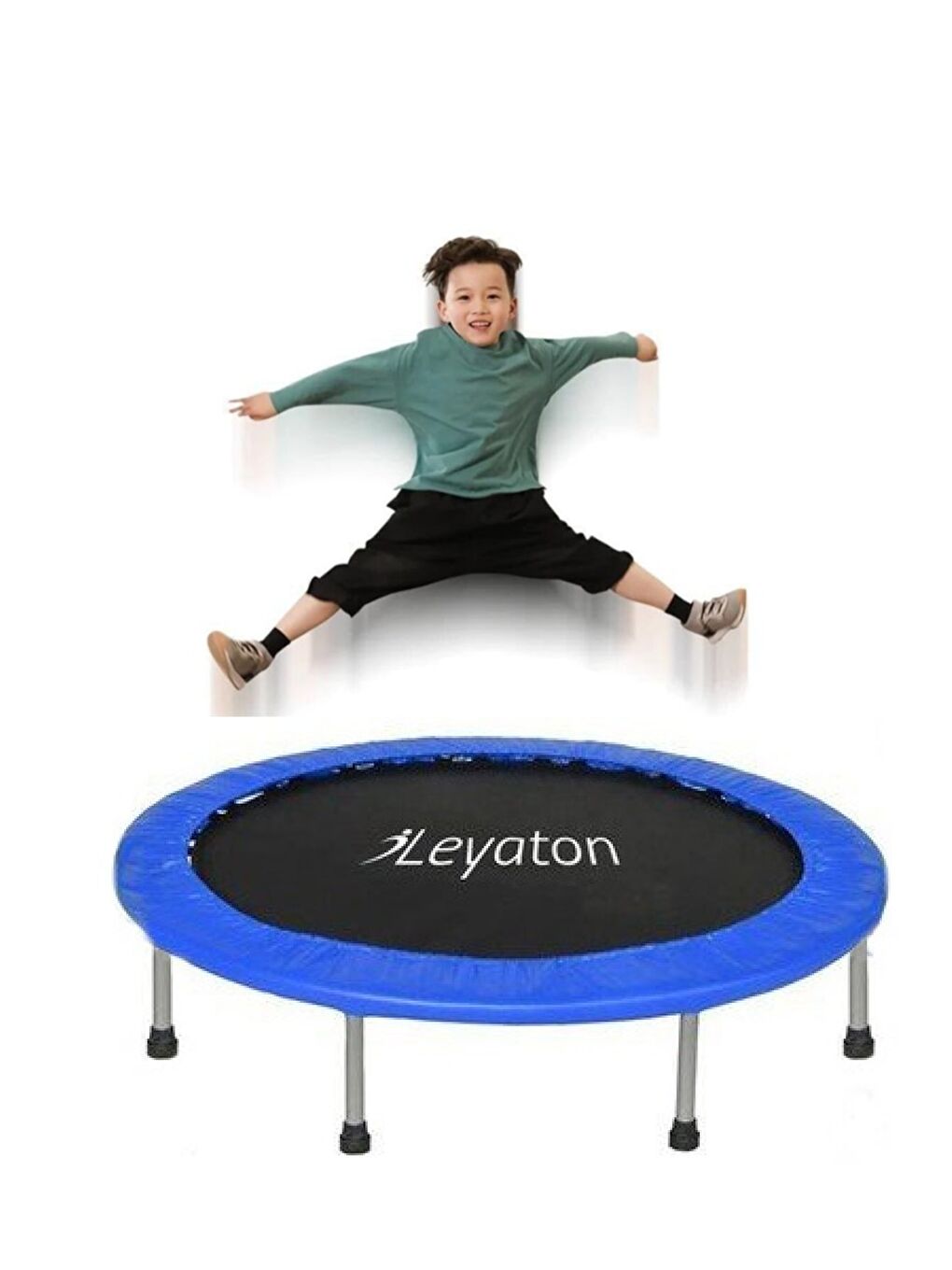 Trampolin 102 Cm Deluxe (40 Inç Trambolin) Mavi Lyt-71 Mavi