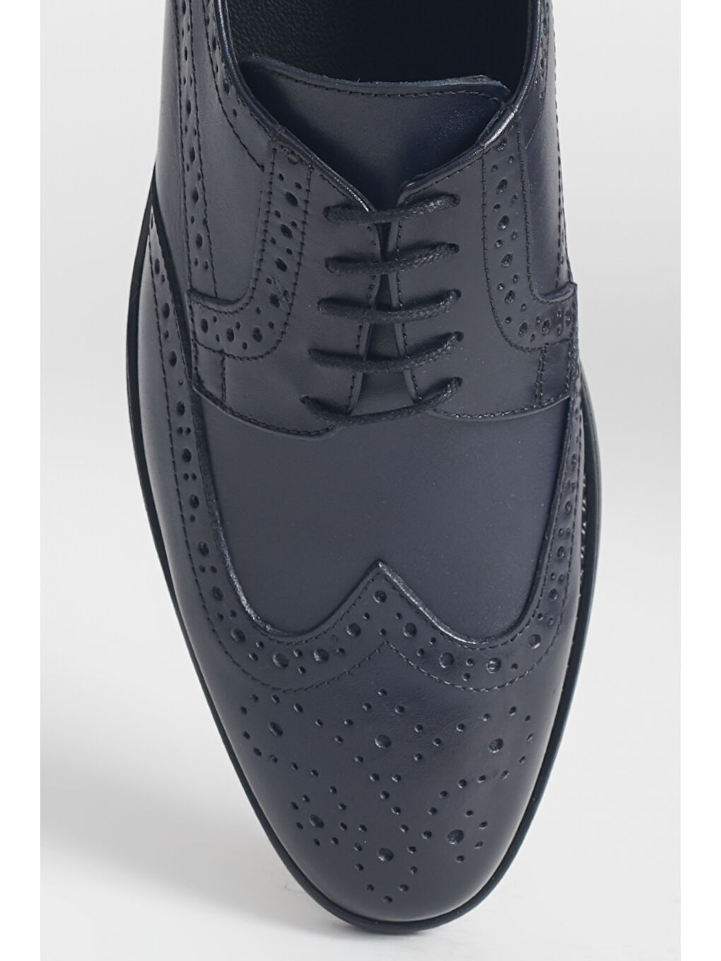Erkek Lacivert %100 Deri Klasik Ayakkabı-2
