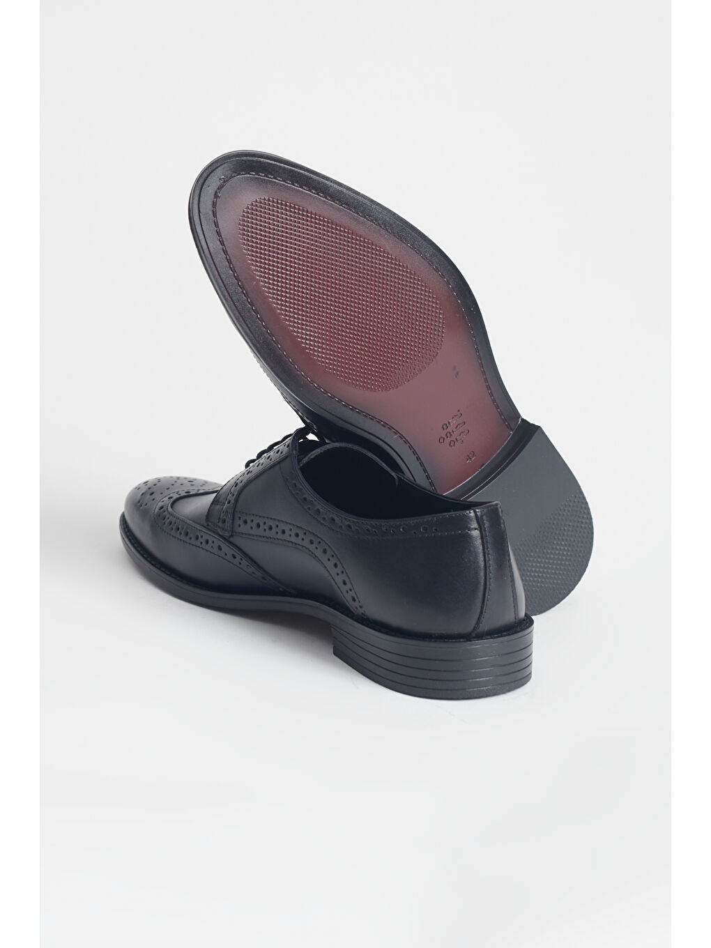 Erkek Lacivert %100 Deri Klasik Ayakkabı-3