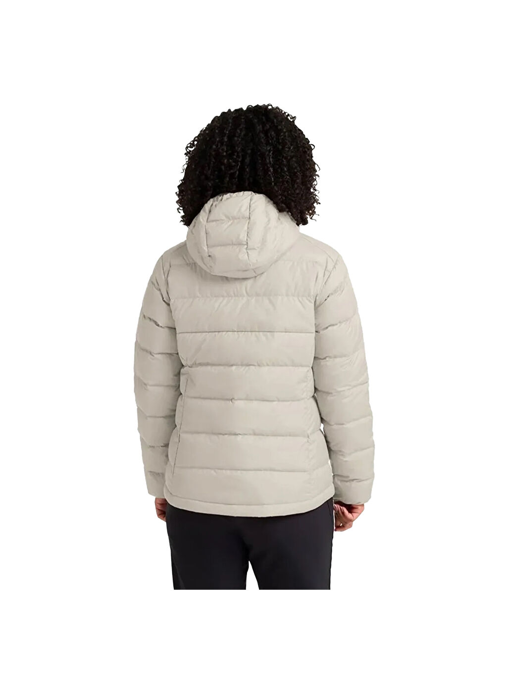 Ekru Ather Down Hoody Rds Kadın Bej Outdoor Ceketi-2