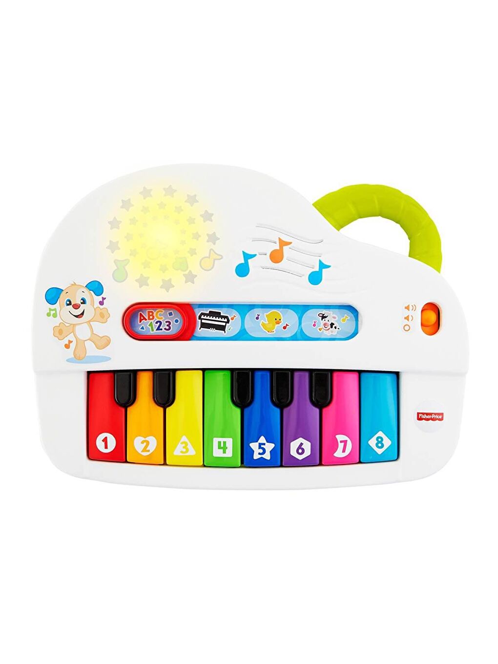 FISHER PRICE Renksiz Eğlen ve Öğren Işıklı ve Eğlenceli Oyuncak Piyano GTW20 - 3