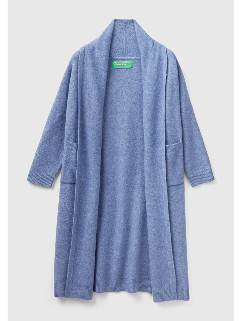 Kadın Havacı Mavi Uzun Hırka-1