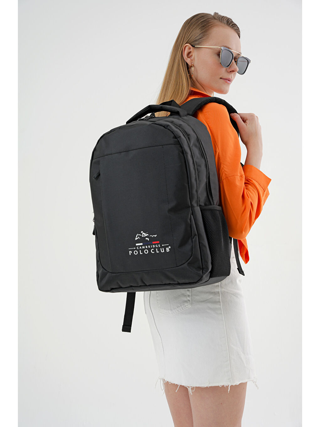 Siyah Unisex Çok Gözlü Sırt Çantası Plcan2172-2