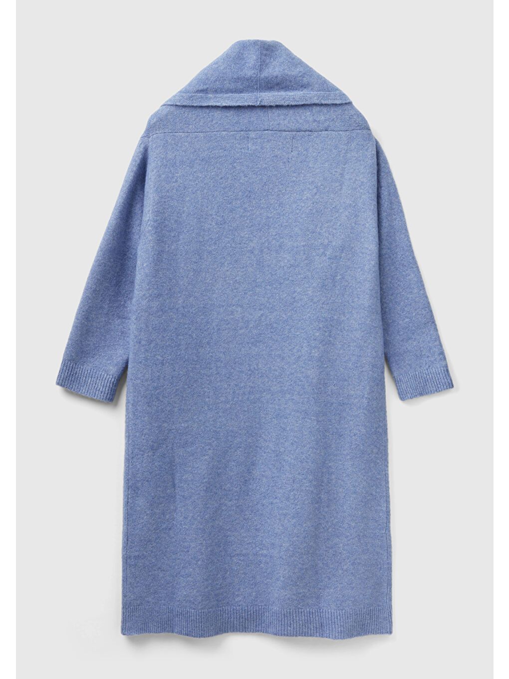 Kadın Havacı Mavi Uzun Hırka-3