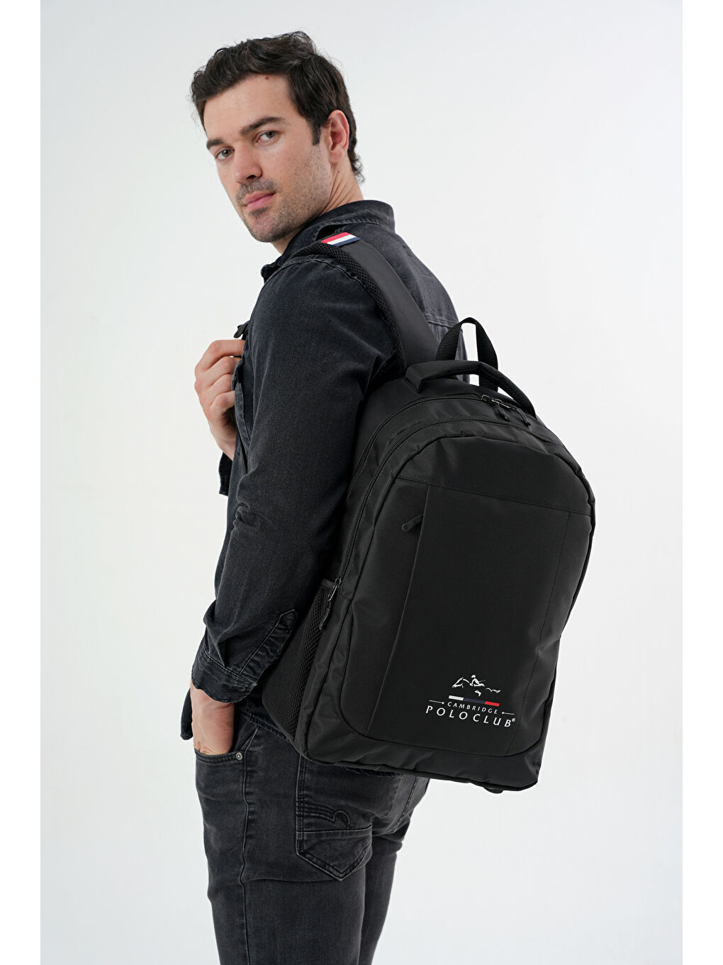 Siyah Unisex Çok Gözlü Sırt Çantası Plcan2172-6