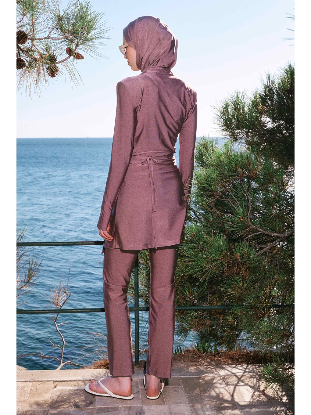 Pembe Kruvaze Pareo Etek Gül-4