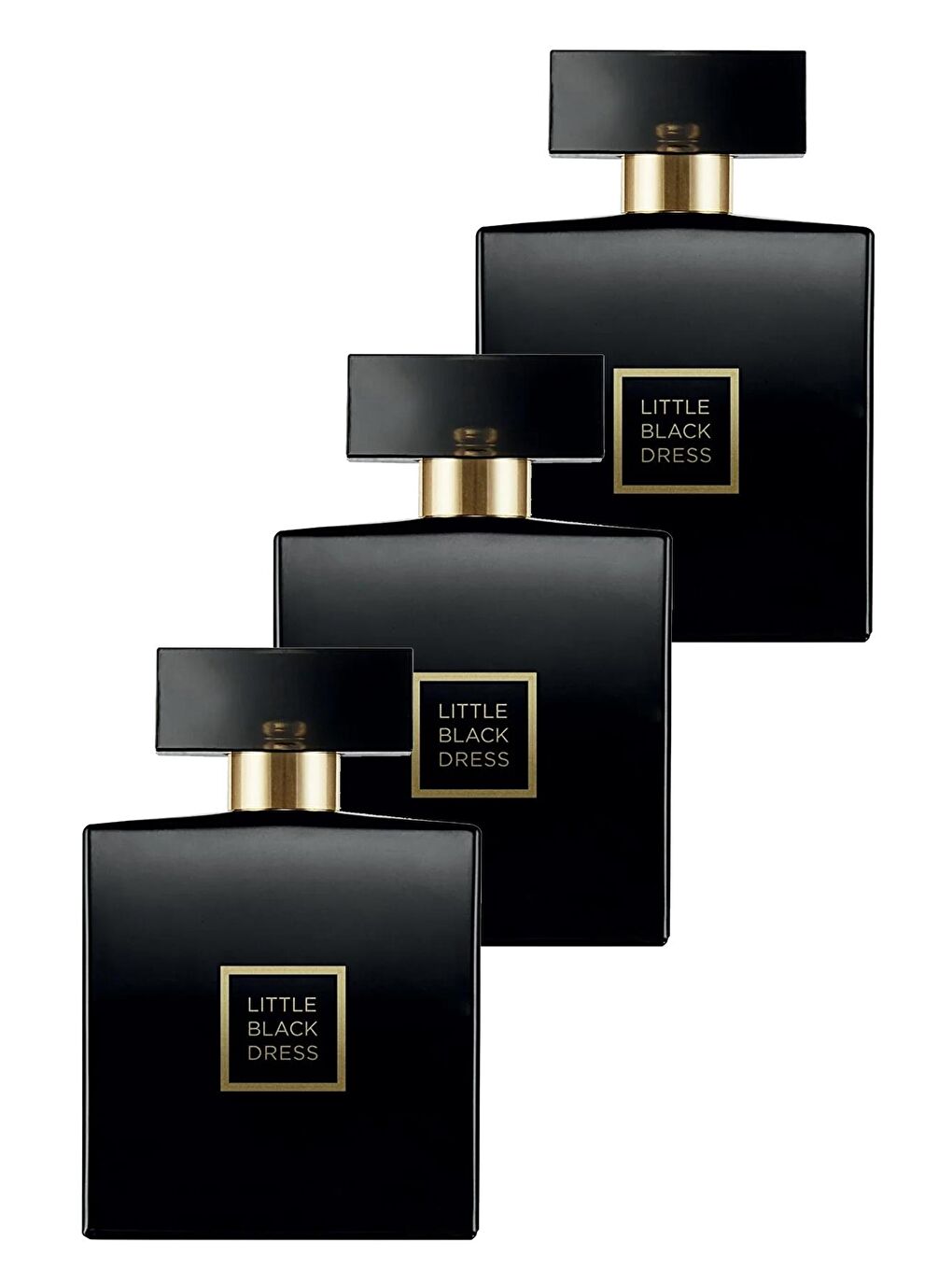 AVON Renksiz Little Black Dress Kadın Parfüm Edp 50 Ml. Üçlü Set