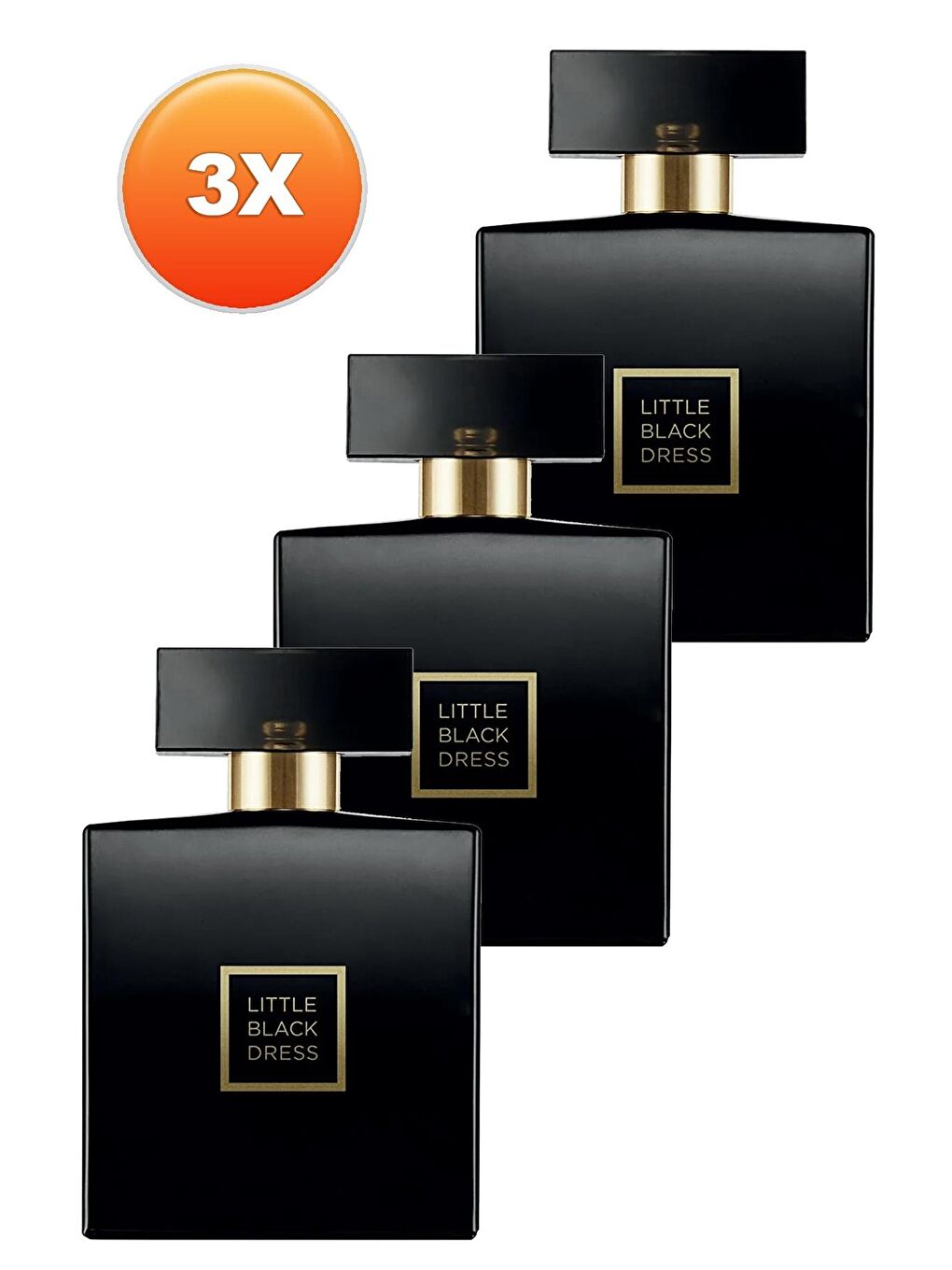 AVON Renksiz Little Black Dress Kadın Parfüm Edp 50 Ml. Üçlü Set - 1