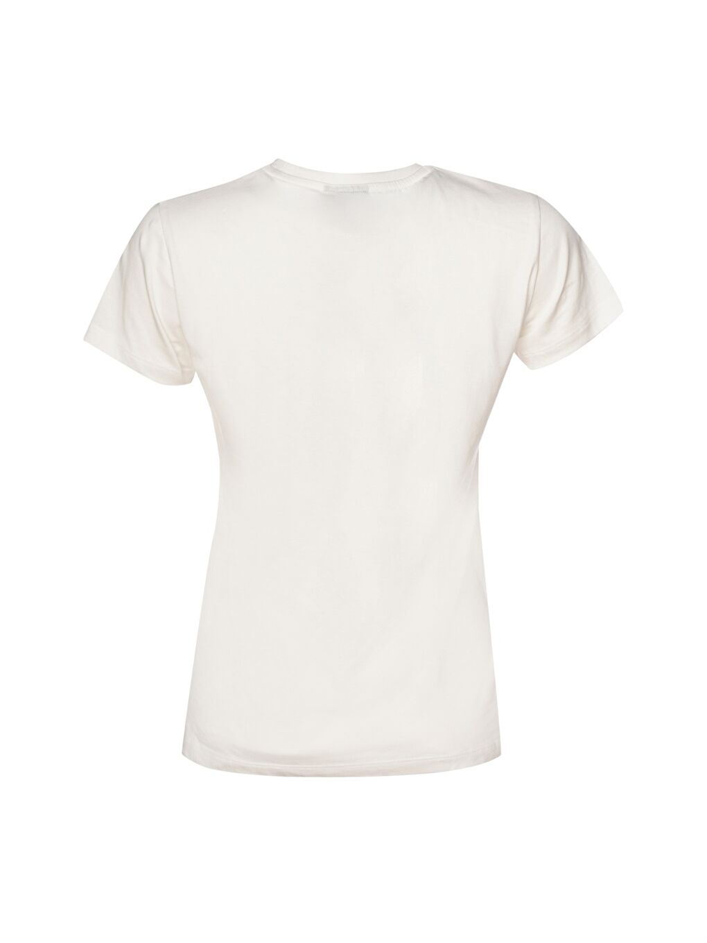 Baris Kadın Beyaz Yuvarlak Yaka Tişört-2