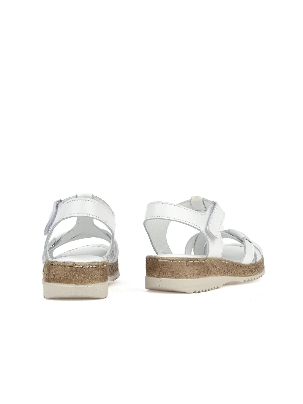 Kadın Hakiki Deri Sandalet 1511051Z011 Beyaz-2