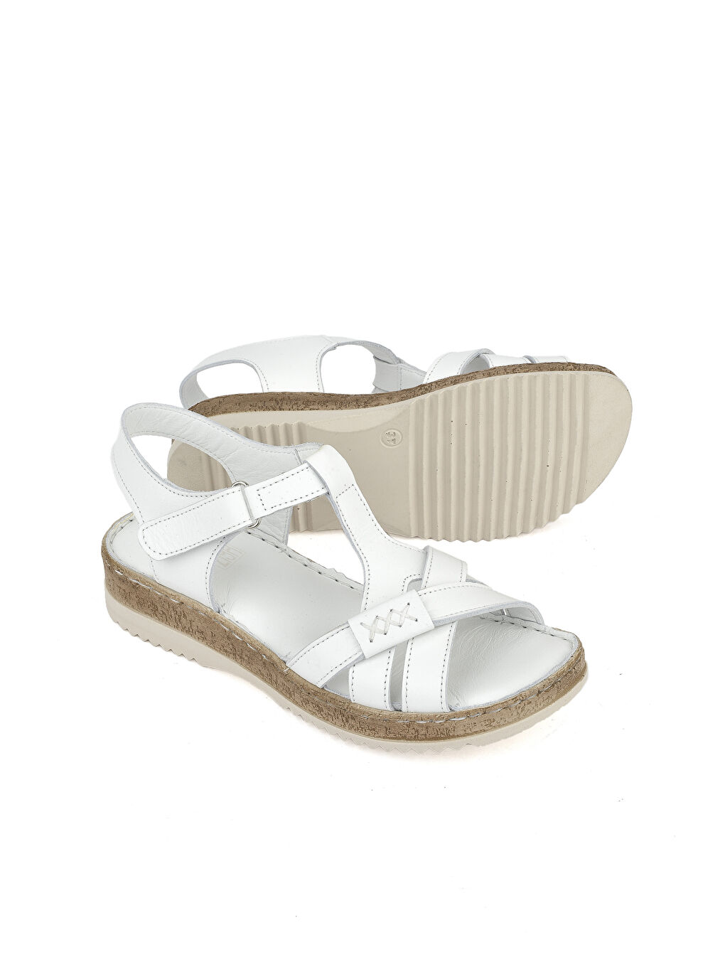 Kadın Hakiki Deri Sandalet 1511051Z011 Beyaz-3