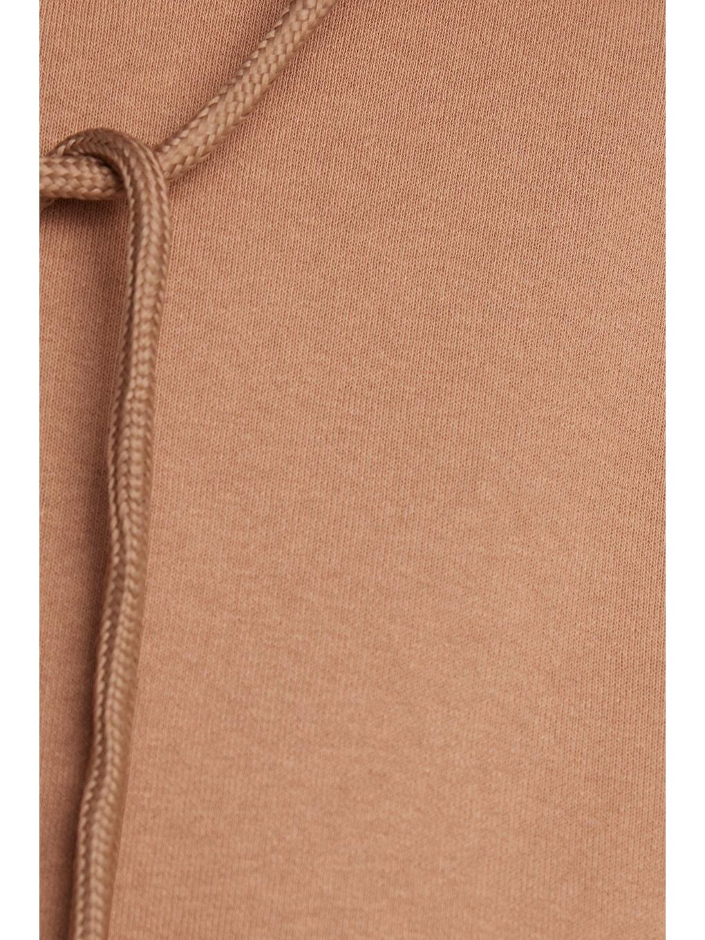 Kahverengi Kadın Relax Fit Rahat Kesim Pamuklu Kapüşonlu Kanguru Cepli Kiremit Sweatshirt-5