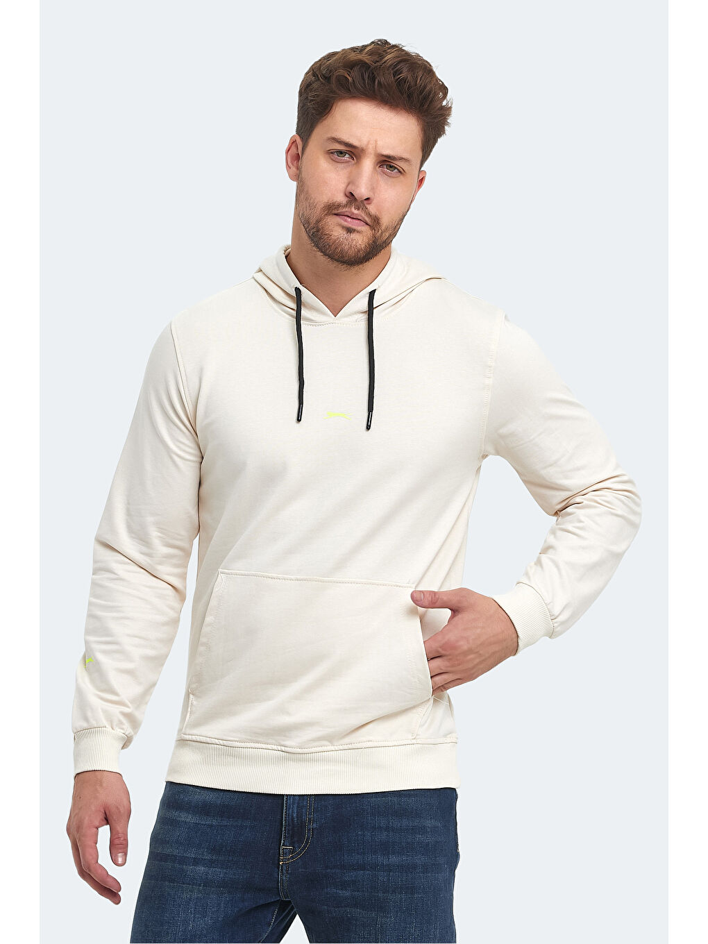 SLAZENGER OSLO IN Erkek Sweatshirt Bej - 2