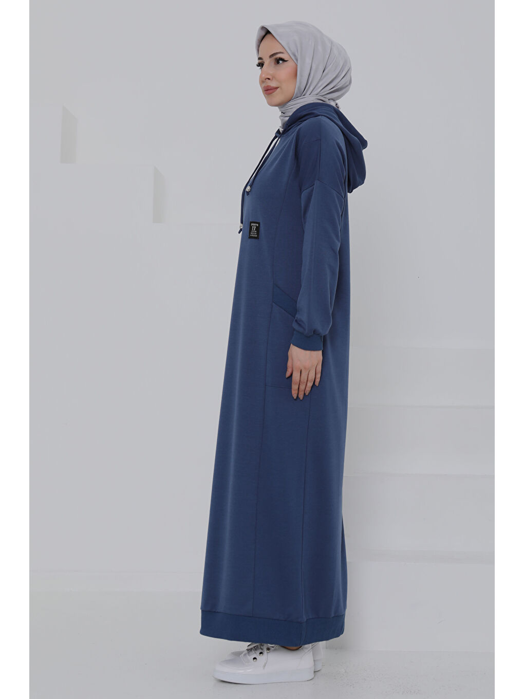 İndigo Cepli Armalı Elbise Indigo - 27048-4